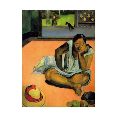 Paul Gauguin 'La Boudeuse (Te Faaturuma)' Canvas Art,35x47